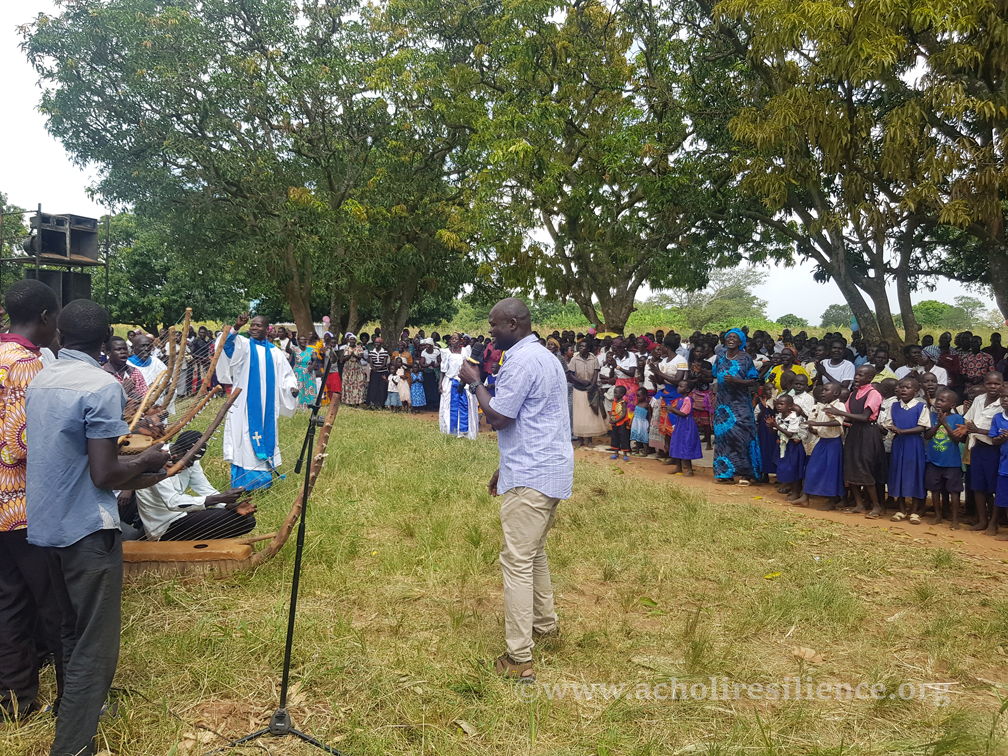 Primary school children sharing a meal in Northern Uganda