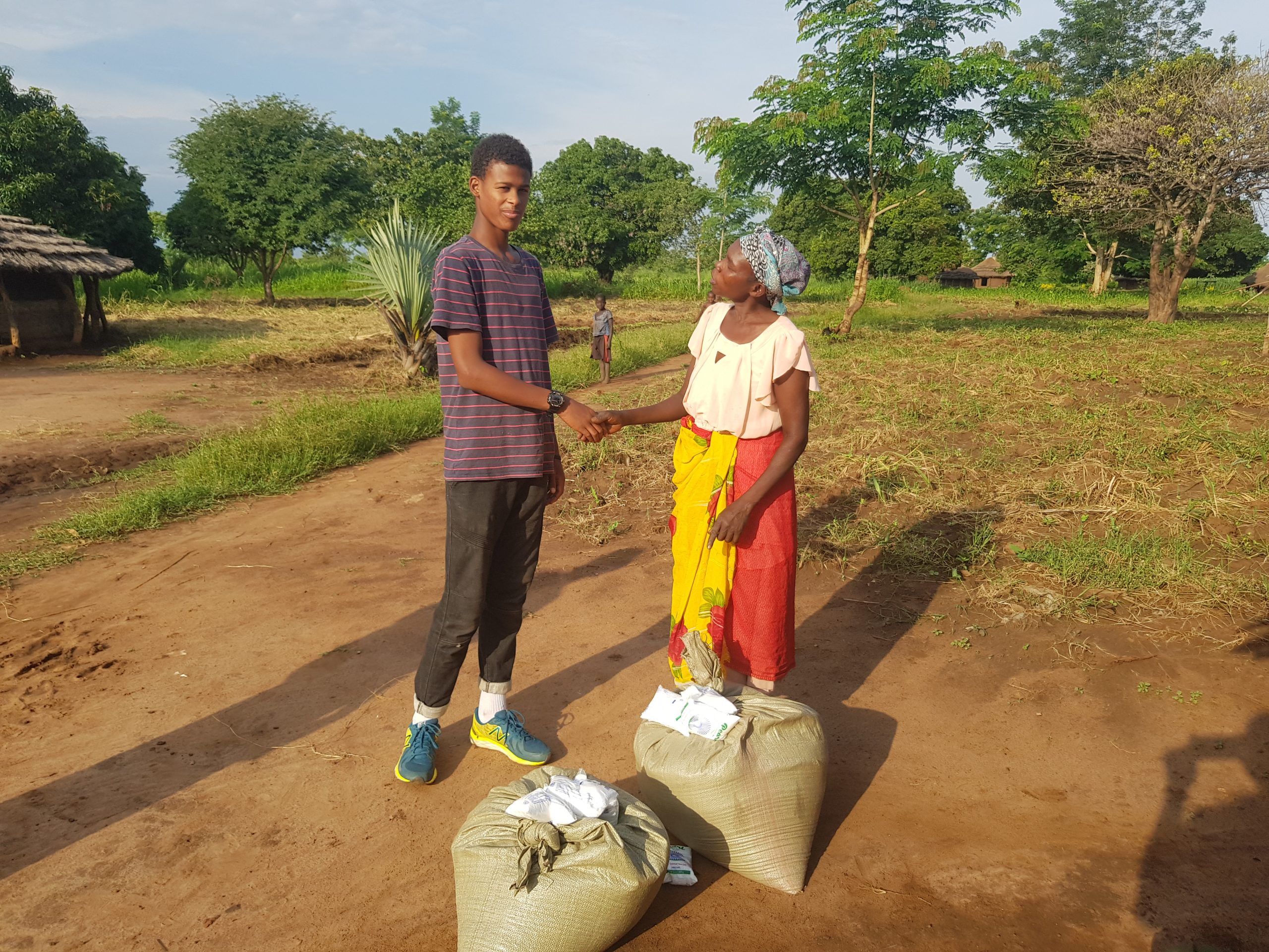 Nets, tests and supplies handed over household by household.