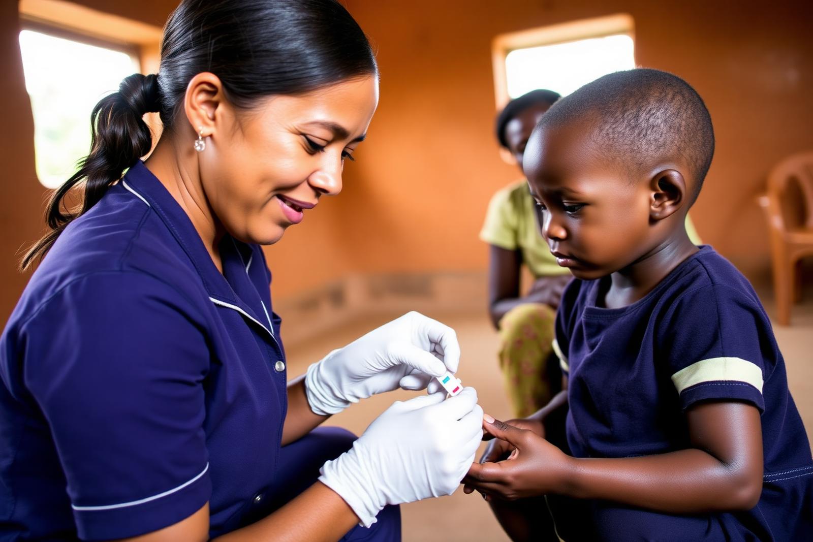Rapid diagnostic test — a result in 15 minutes, treatment on the same day.